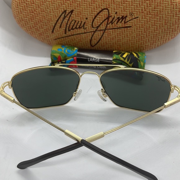 BNIB Maui Jim Polarized sunglass Gold with Green (G15) lenses - Picture 9 of 9